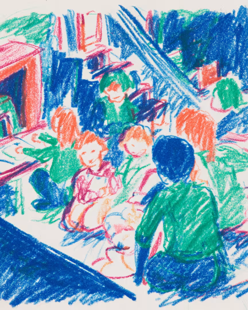 merdiven ve çocuklar