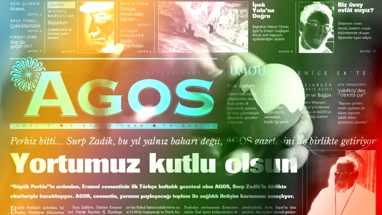 Agos gazetesi ilk sayfası ve Paskalya