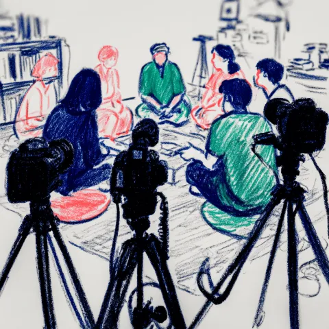 kameralar ve çocuklar 